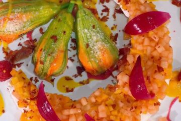 fiori di zucca ripieni di Gian Piero Fava