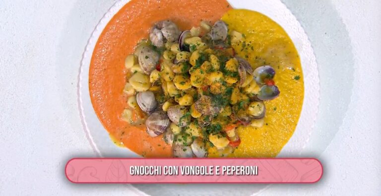 gnocchi con vongole e peperoni di Michele Farru