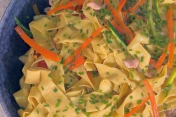 pappardelle con trota e verdure di Cristian Bertol