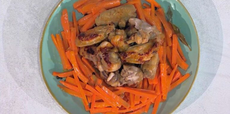 pollo al miele con carote al ginepro di Barbara De Nigris