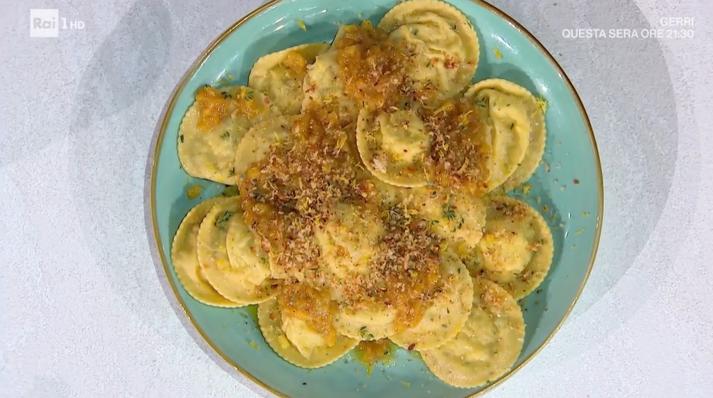 ravioloni con pesca e ricotta di gemelli Billi