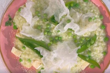 risotto alla crema di piselli di Sergio Barzetti