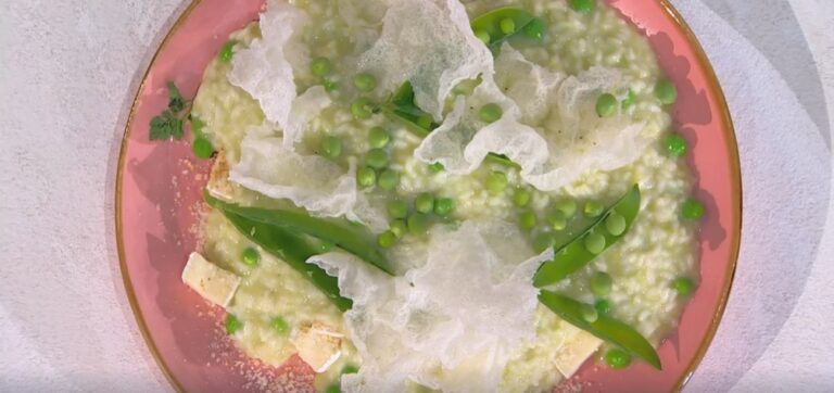 risotto alla crema di piselli di Sergio Barzetti