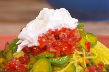 tagliolini fiori di zucca e stracciatella di Giusina Battaglia