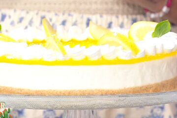 torta fredda ricotta e limone