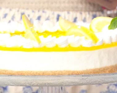 torta fredda ricotta e limone