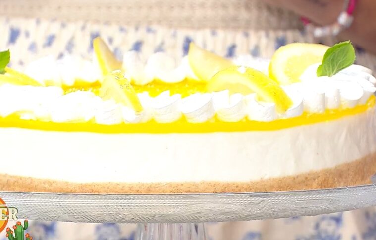 torta fredda ricotta e limone