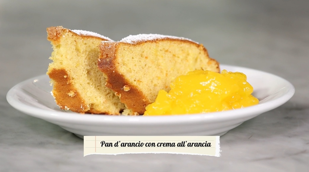 pan d'arancio con crema all'arancia