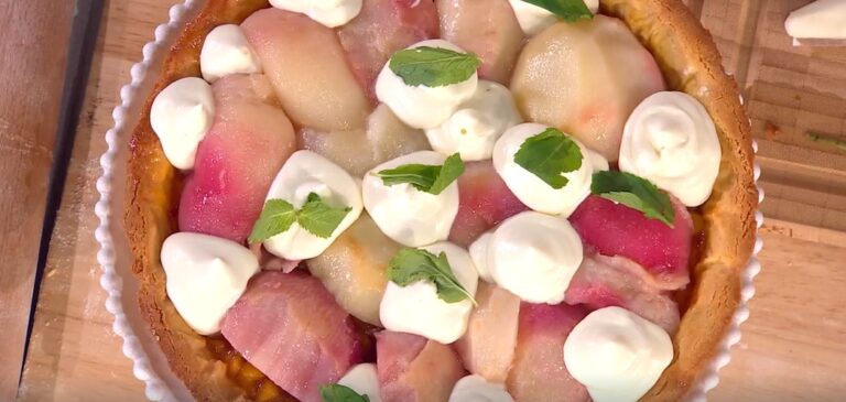crostata alle pesche di Chloe Facchini