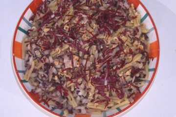casarecce zola radicchio e nocciole di zia Cri