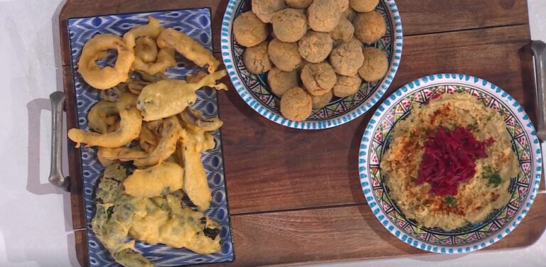 polpette di lenticchie e tempura di Gian Piero Fava