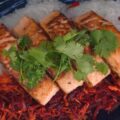 salmone al lime su spaghetti di riso di Francesca Marsetti