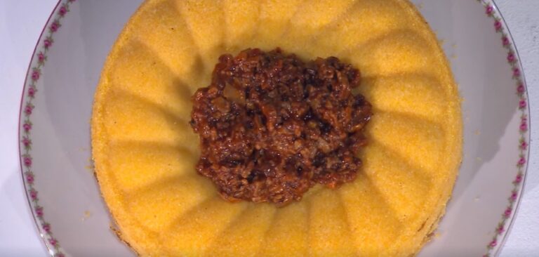 sformato di polenta con funghi e formaggio di Daniele Persegani