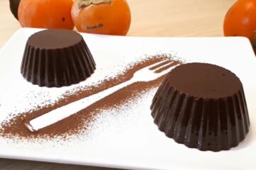 budino cachi e cioccolato