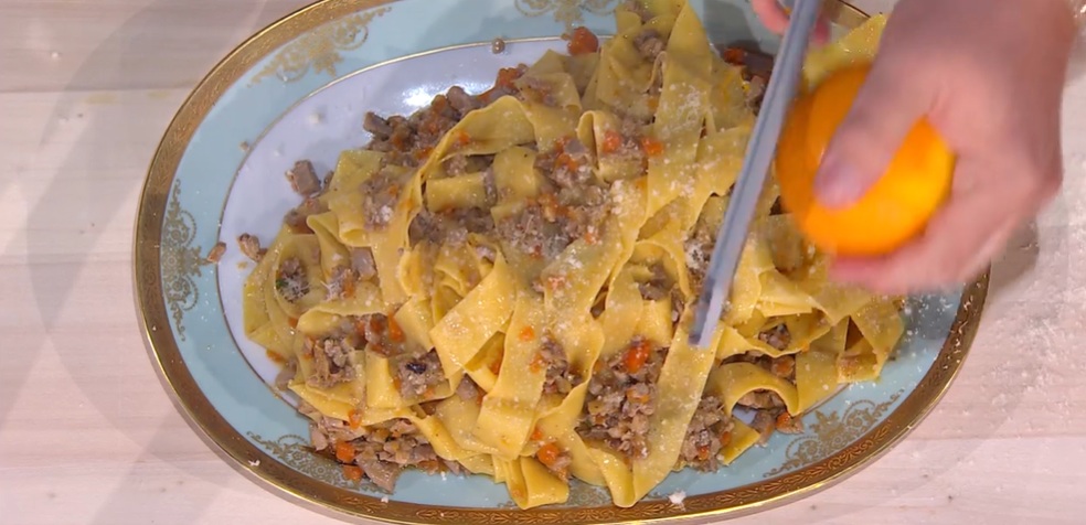 pappardelle al ragù di anatra e arancia di Daniele Persegani