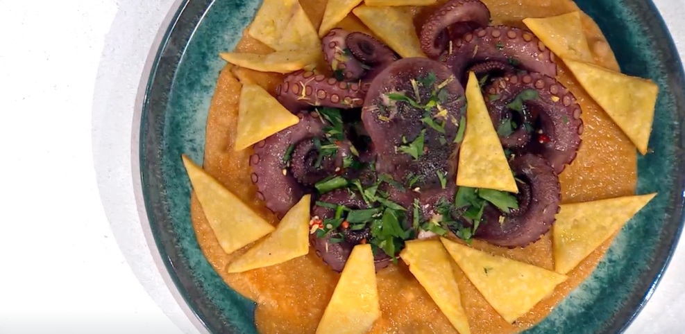 polpo rosticciato e panelle di Fabio Potenzano