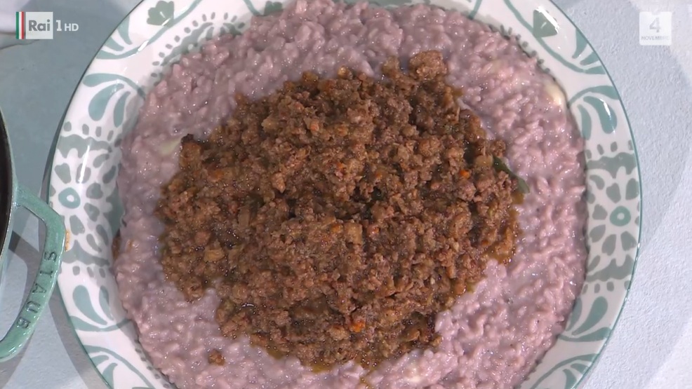 risotto al vino e salsiccia di Sergio Barzetti