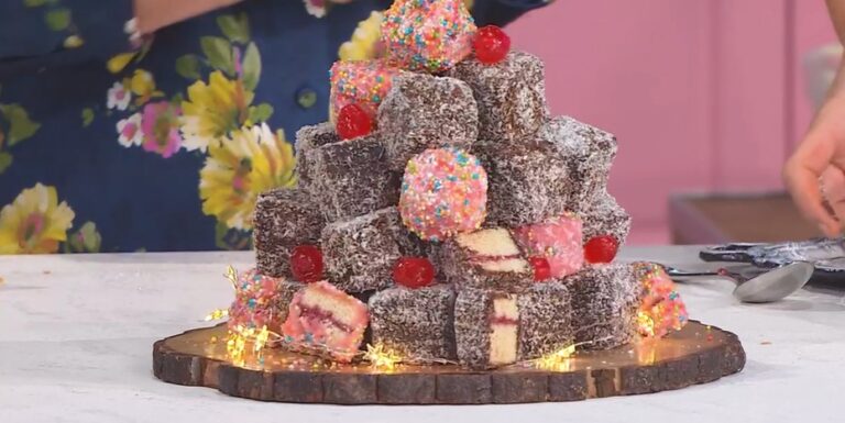 lamington ai lamponi di Natalia Cattelani