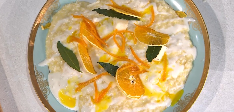 risotto arance e taleggio di Sergio Barzetti