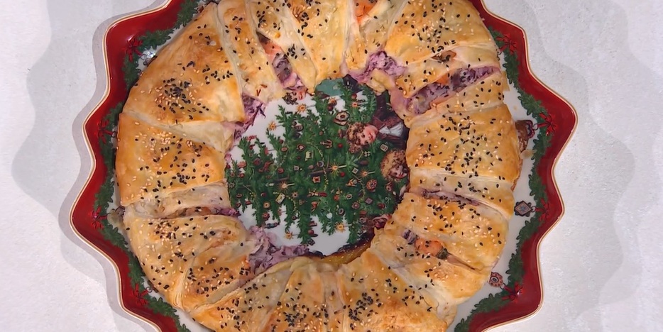 centrotavola di salmone in crosta di Mauro e Mattia Improta