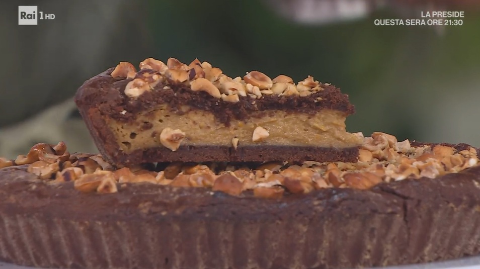 crostata con crema cotta alle nocciole di Francesca Marsetti