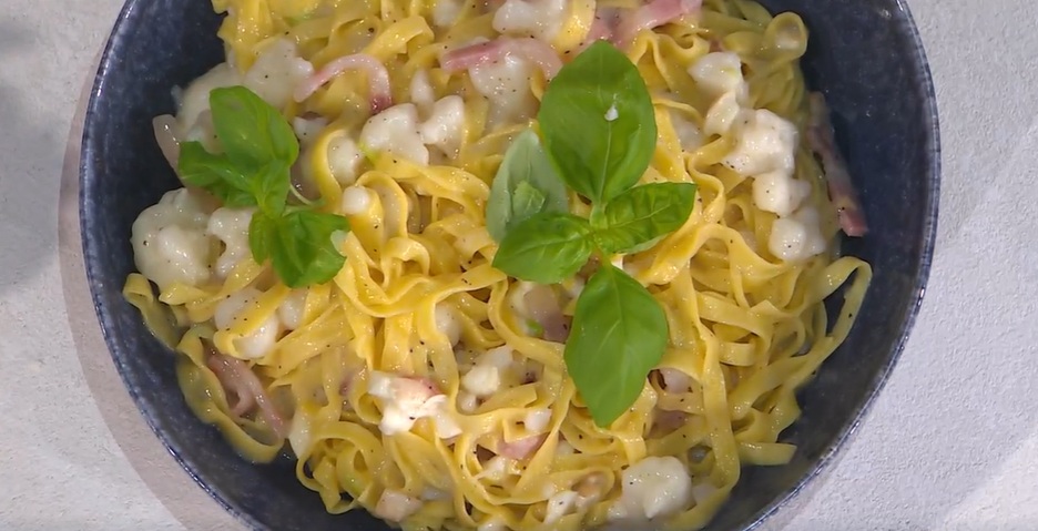 fettuccine cavolfiore e guanciale di Antonio Paolino