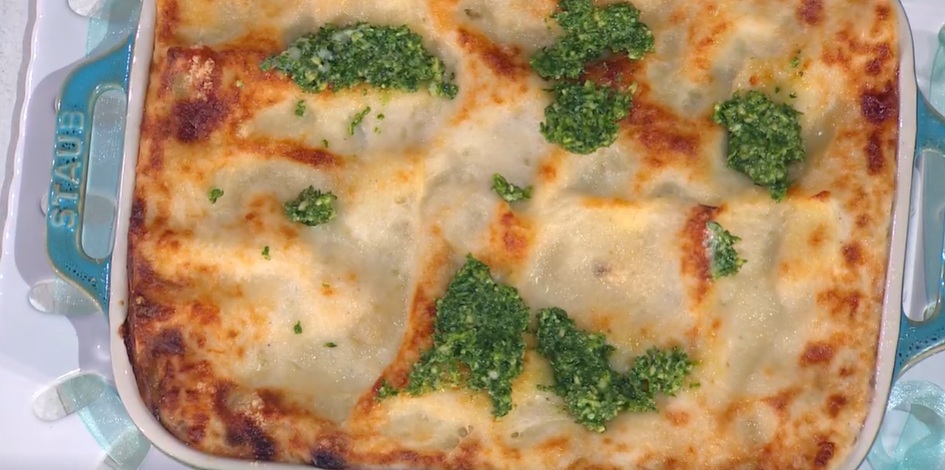 lasagnetta radicchio scamorza e salsiccia di zia Cri