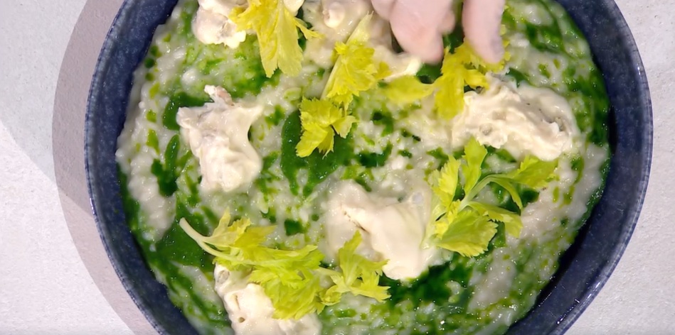 risotto sedano gorgonzola e zenzero di Sergio Barzetti