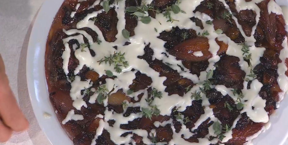 tarte tatin radicchio e scalogno di David Fiordigiglio