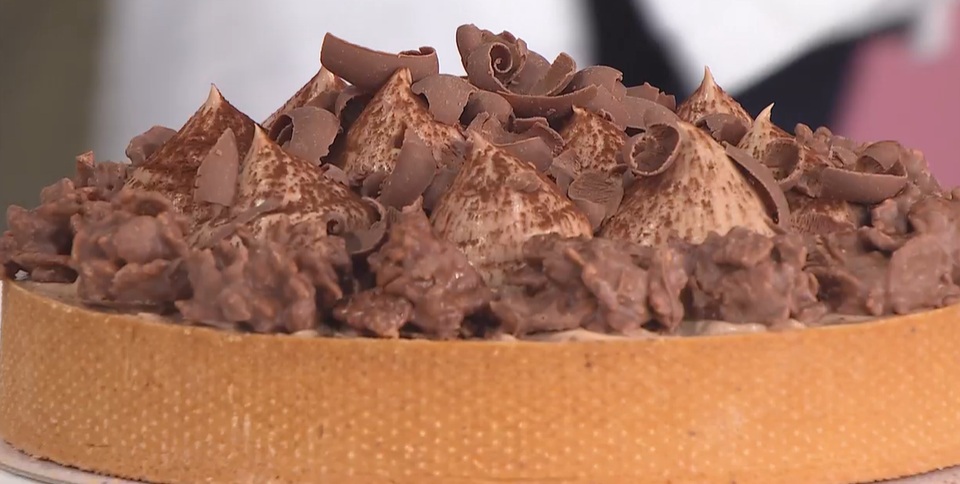 crostata pere e gianduia di Sal De Riso