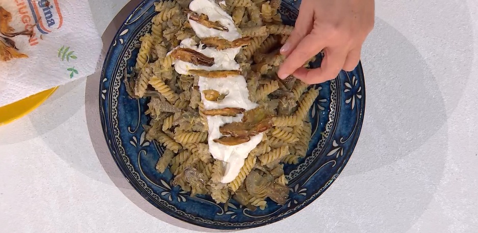 pasta ricotta e carciofi di Giusina Battaglia