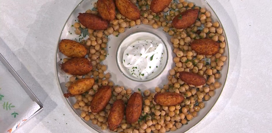 polpette di baccalà con insalata di ceci di Roberta Lamberti