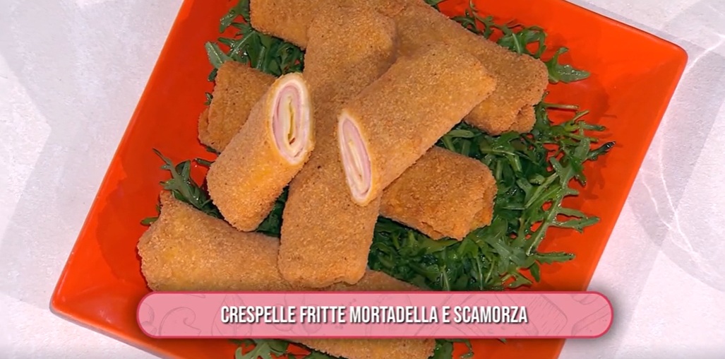 crespelle fritte mortadella e scamorza di zia Cri