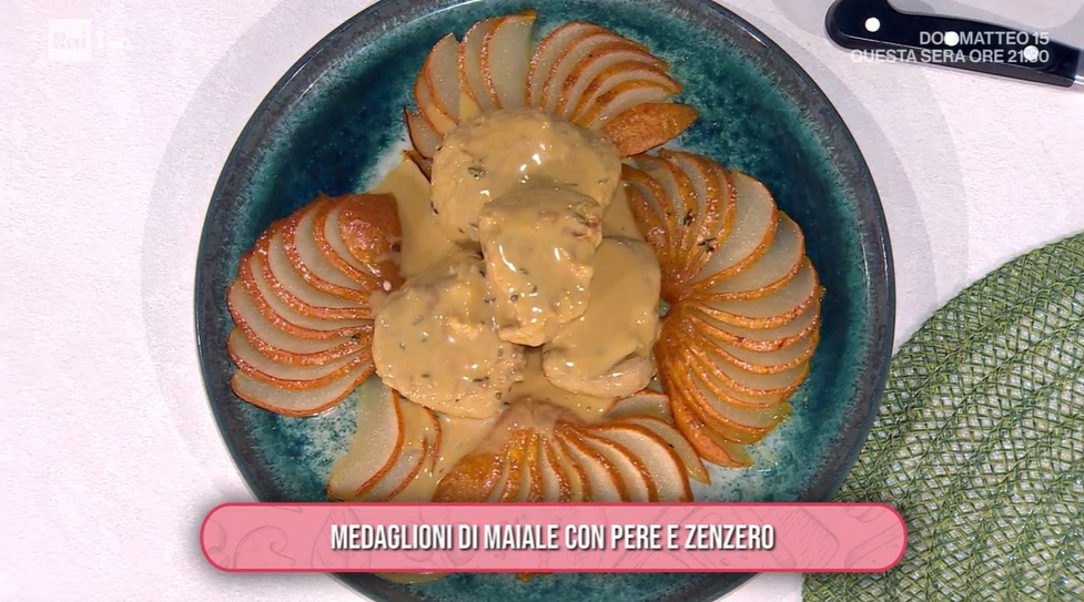 medaglioni di maiale con pere e zenzero di Daniele Persegani