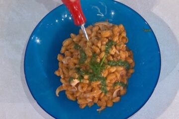 ciusoni con seppie e pomodori secchi di Michele Farru