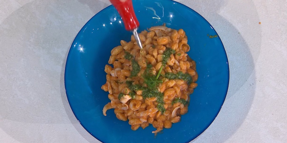 ciusoni con seppie e pomodori secchi di Michele Farru