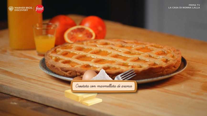 crostata con marmellata di arance