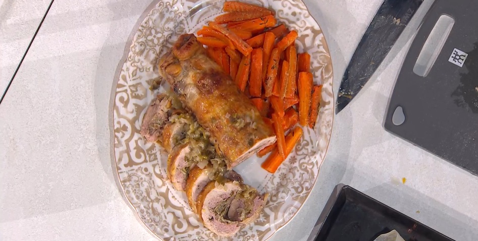 rotolo di faraona ai carciofi e limone di Zia Cri