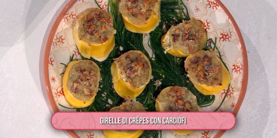 girelle di crepes con carciofi di Fabio Potenzano