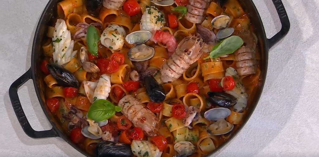 gran calamarata ai frutti di mare di David Fiordigiglio