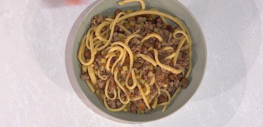 pici al ragù bianco con olive e patate di Federico Fusca