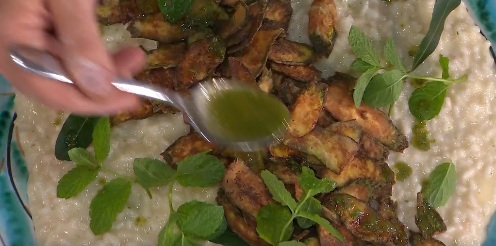 risotto alla toma e menta di Sergio Barzetti