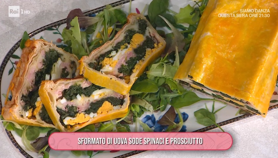 sformato di uova sode spinaci e prosciutto di Barbara Agosti