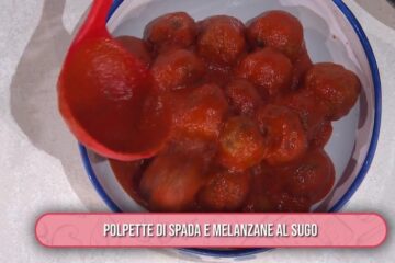 polpette di spada e melanzane al sugo di Giusina Battaglia