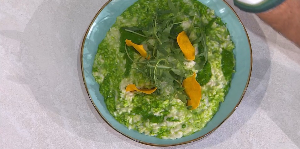 risotto allo squacquerone e rucola di Sergio Barzetti
