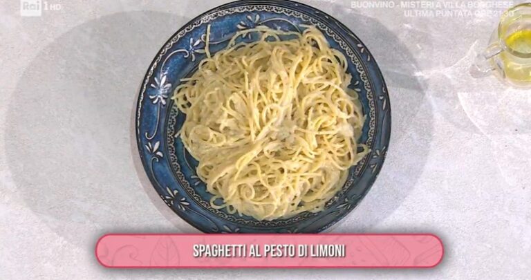spaghetti al pesto di limoni di Sonia Peronaci