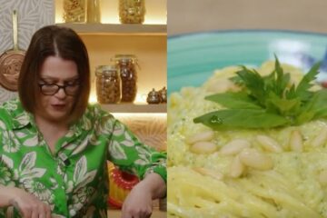 spaghetti al pesto di limoni