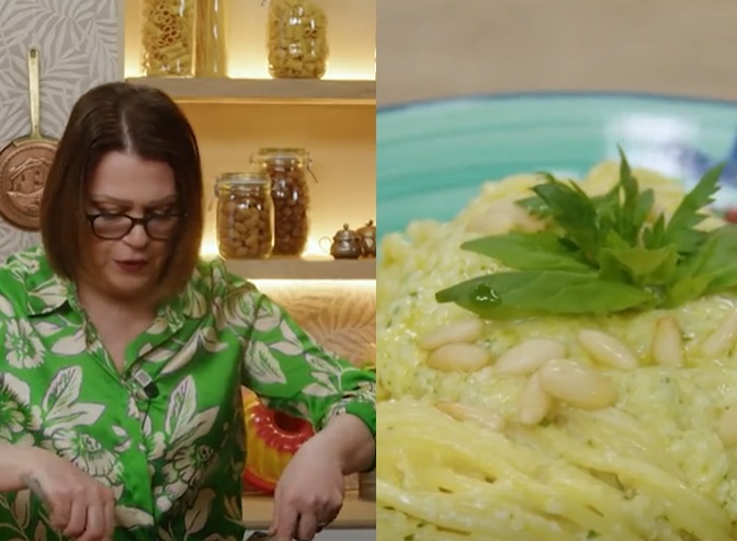 spaghetti al pesto di limoni