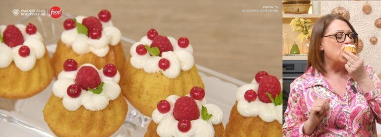 ciambelline con namelaka al cioccolato bianco