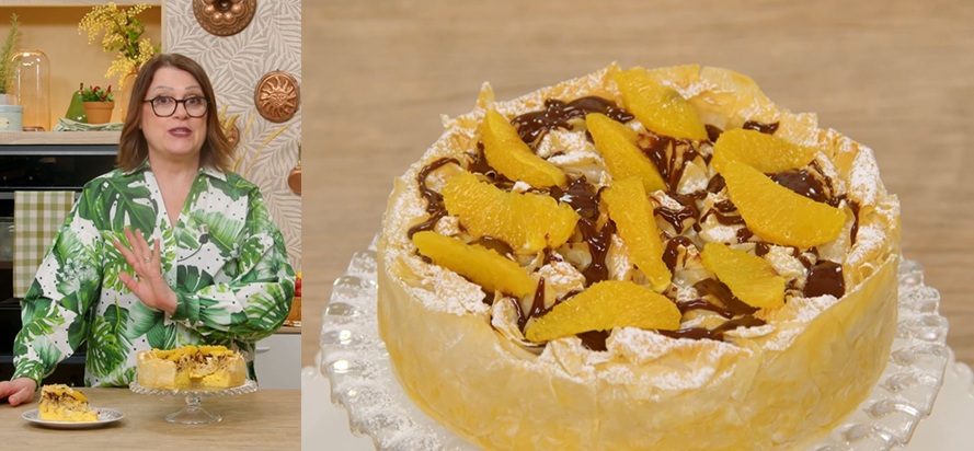 torta dolce di pasta fillo